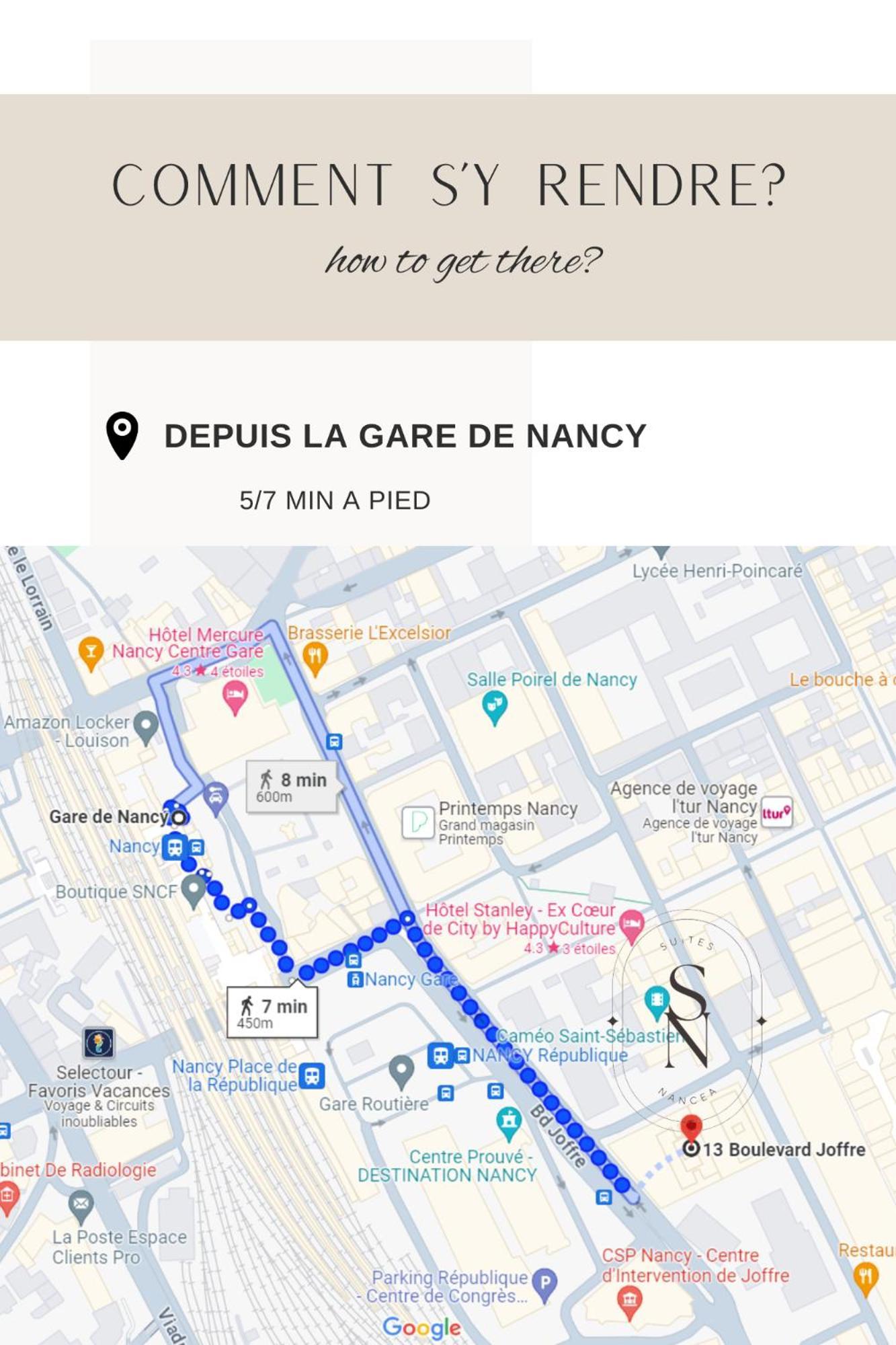 Vue Sur Le Palais - Nancy Gare Congres - Parking - T3 Leilighet Eksteriør bilde